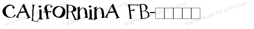 californina FB字体转换
